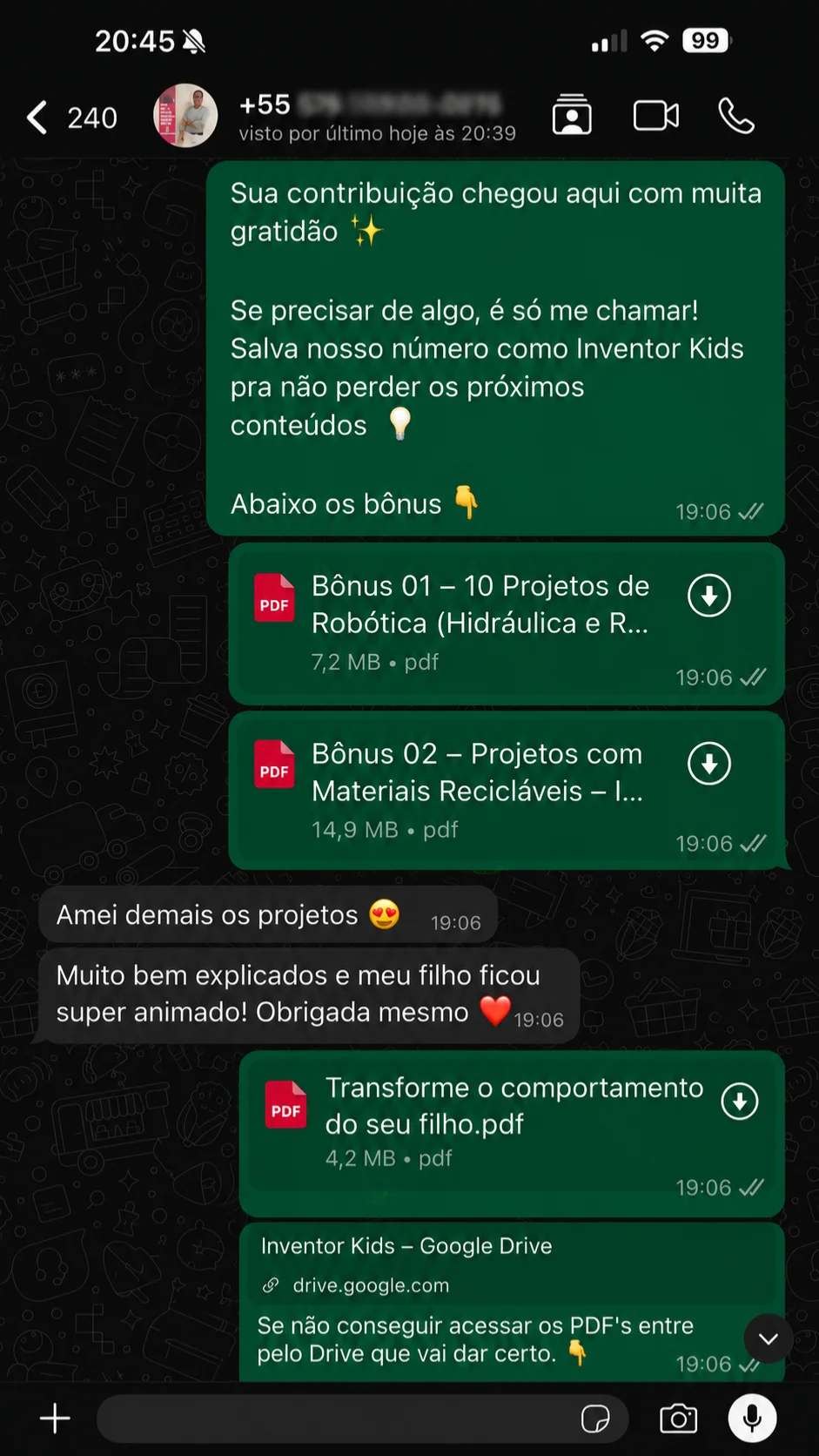 Depoimento de cliente