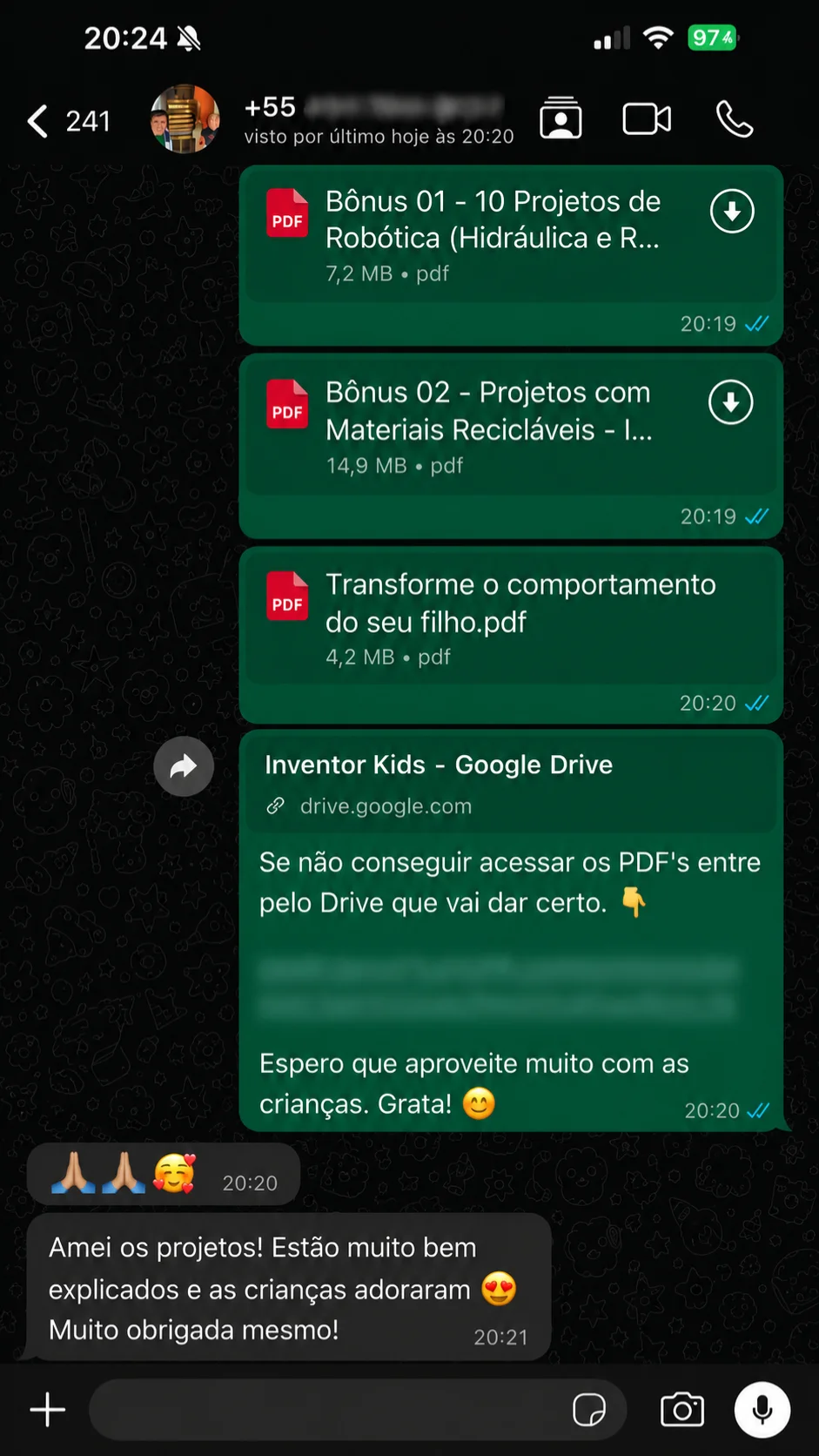 Depoimento de cliente